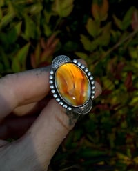 Image 2 of Golden Hour Agate Ring~9.25/9.5