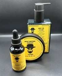 Image 4 of Men: Body Oil-Beard Oil & Beard Balm 3pcs Set
