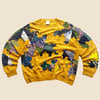 REWORKED NIKE Y2K BATIK PATCHWORK SWEATSHIRT SIZE XL