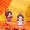 TIAN GUAN CI FU DONGHUA Q x BIBILII OFFICIAL FERRET AND FOX HUALIAN ACRYLIC STANDEE