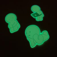 Image 3 of glow in the dark die cut sticker 