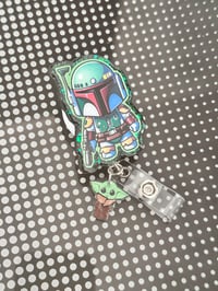 Image 3 of mandalorian badge reel