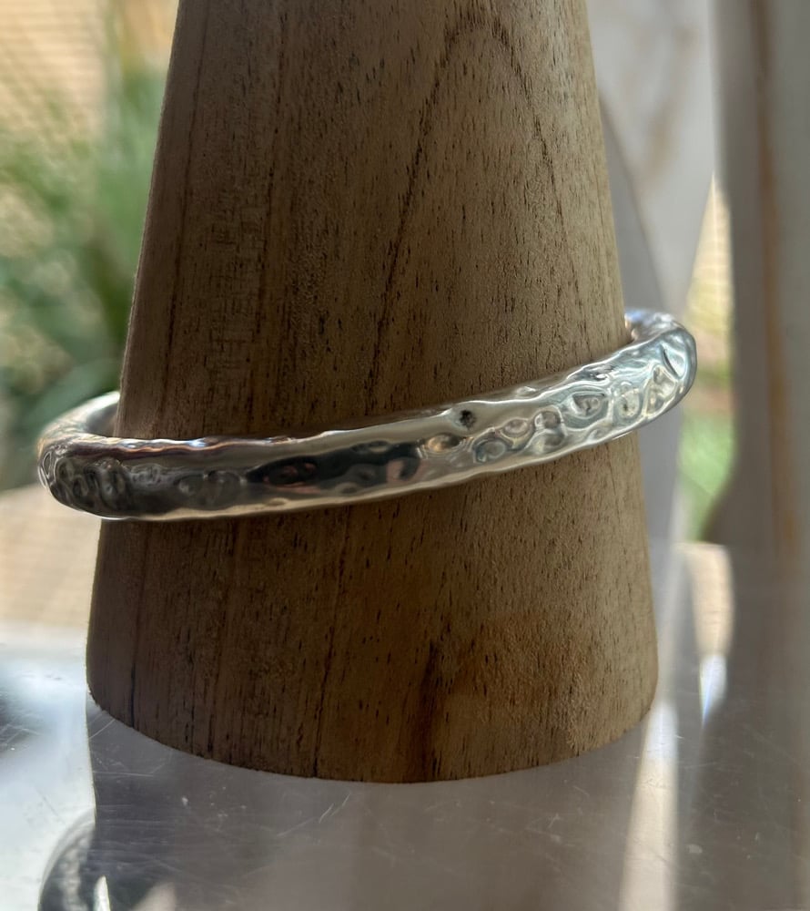 Image of Chunky Sterling Silver Bangle 