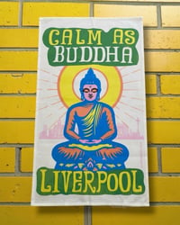 Calm as Buddha Tea Towel 