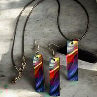 Image 3 of acrylics necklace and earring sets