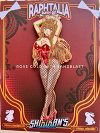 Image 1 of Raph Bunny Standing 5" Hard Enamel Pin **LOW STOCK**