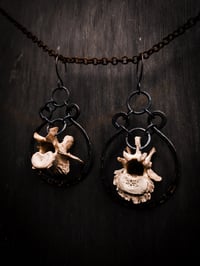 Image 1 of hammered vertebra hoops