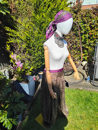 Image 7 of Milan Hareems/ Bloomer/ Balloon trousers with matching head scarf -dark pink upto 14 uk