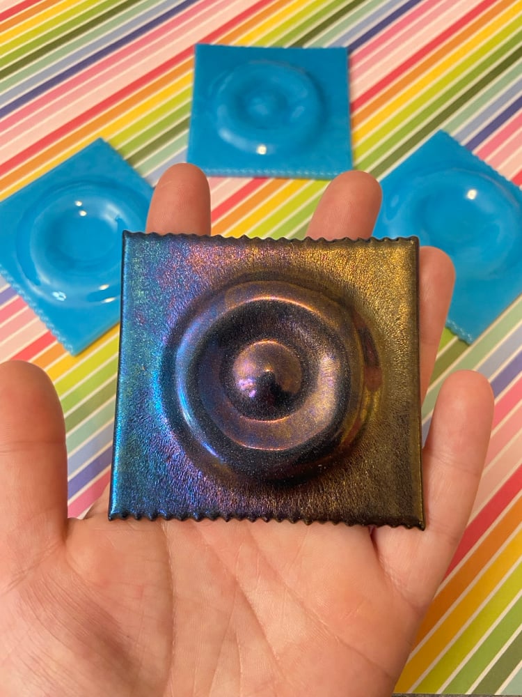 Image of Glass condom packets