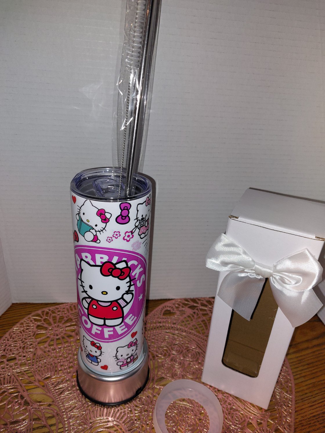 Image of 20 oz  Kitty Stainless Steel Insulated Tumblers 2 different ones to choose from