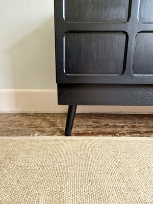Image of Squares Slim Sideboard in Midnight Blue