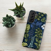 Image 20 of Art Nouveau Inspired Blue Boho Floral Tough case for Samsung®