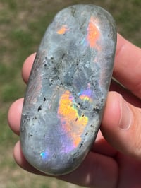 Image 7 of Sunset Labradorite Palm Stone #2519