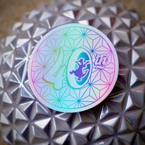 Image of 40th Golfball Holo Sticker