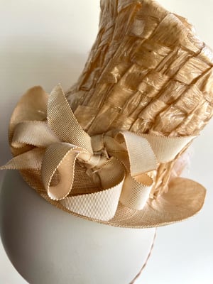 Image of Cream mini top hat