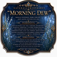 Image 2 of “MORNING DEW” REDUCE PUFFINESS, DARK CIRCLES, ANTI-AGING FIRMING PEPTIDE EYE CREAM