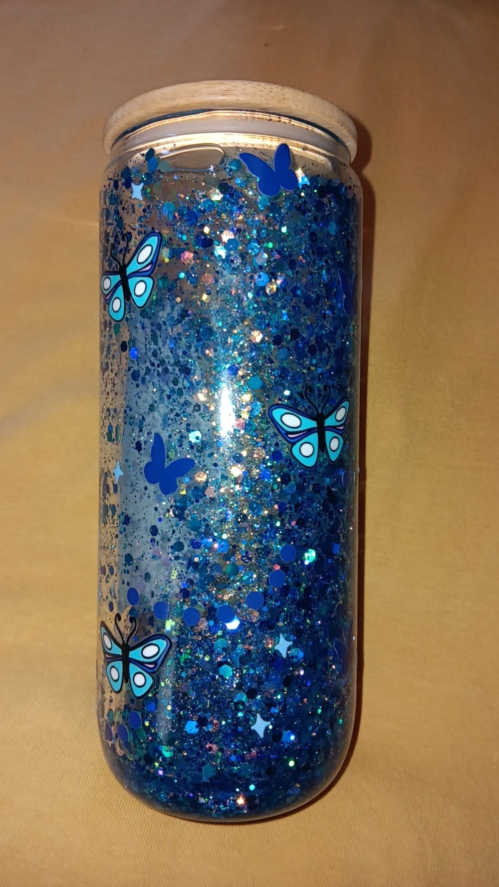 Image of Emily blue snowglobe READY TO SHIP