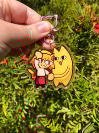 Image 2 of The lover Chiyo's Dad & Neco Arc Keychain