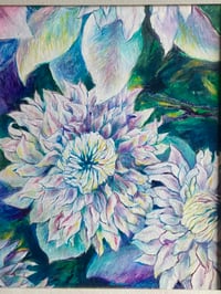 Image 3 of “Clematis”, Acrylic on Canvas