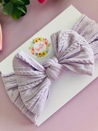 Image 2 of Lilac cable headwrap 