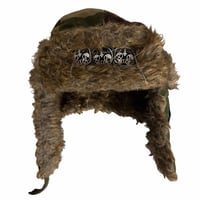 Image 2 of 1 of 1 dejection’s camo ushanka hat