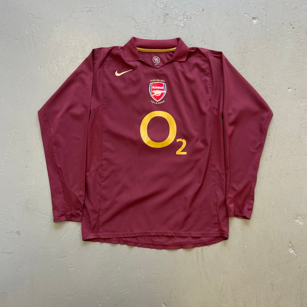 Image of 05/06 Arsenal away longsleeve shirt size medium 