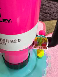 Image 4 of Neon Tumbler handle charm ( cactus)