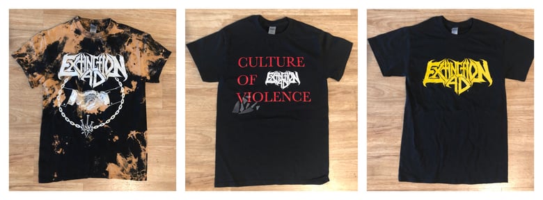 Image of Tie dye/culture of violence/logo T-shirt’s 