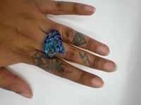 Image 3 of blue swirl ring