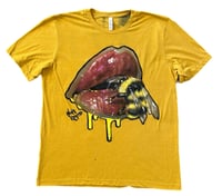 Image 1 of “MY SWEET HONEYBEE” CUSTOM PAINTED T-SHIRT XL