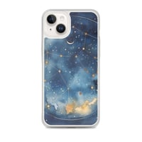 Image 24 of Celestial Constellation Night Sky Stars and Clouds Painting Clear Case for iPhone®