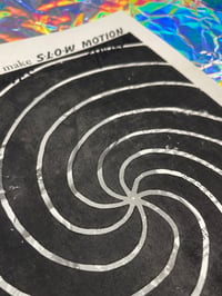 Image 1 of Original Lino Print - Swirl - Slow Motion