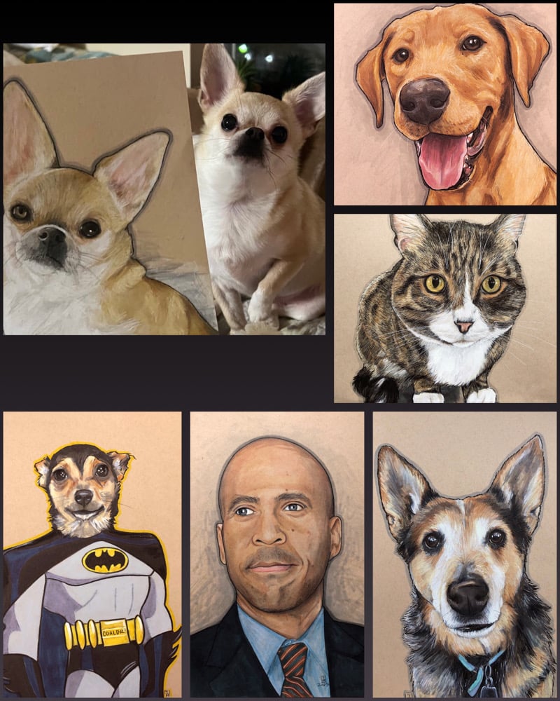 custom portrait drawing