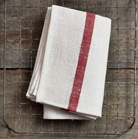 Image 3 of THICK LINEN KITCHEN CLOTH White/Red