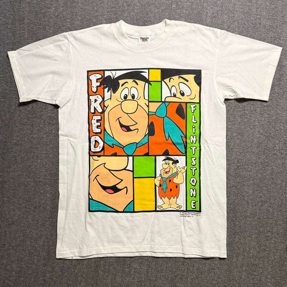 Image of 1990s Fred Flintsone Abstract Graphic Tee (L)