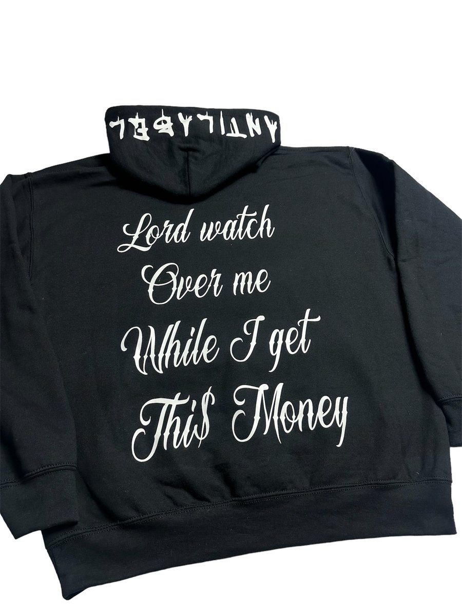 Image of TRIPLE CROSS HOODIE - BLACK