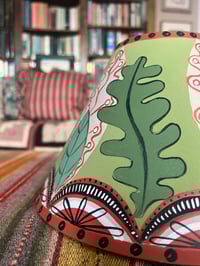 Image 3 of Leaves - 25cm base hand painted fabric shade