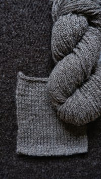 Image 3 of Harting Black DOUBLE KNIT Semi Worsted Spun Yarn - Mid Grey 
