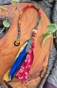 Image 3 of Dread Wrap - Rasta Rainbow