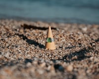 Image 5 of Chunky Green Sea Glass Ring - Size Q