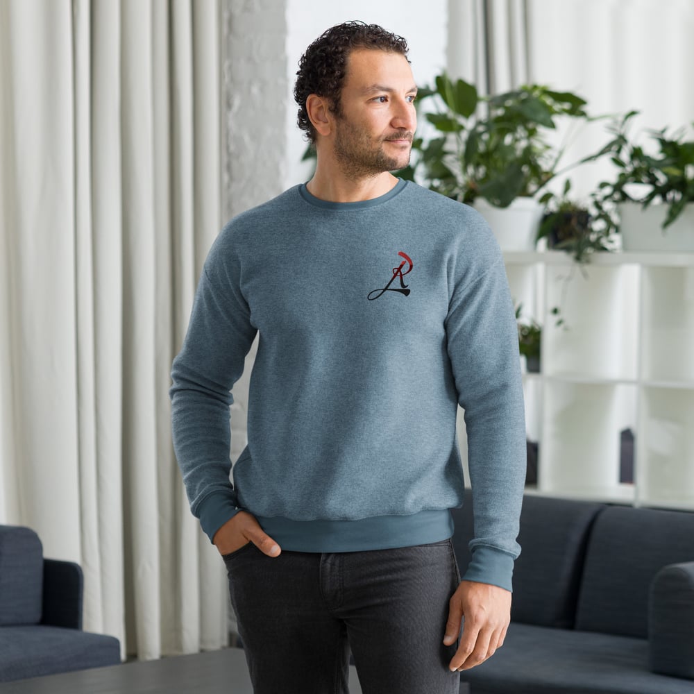 Image of RGCC Unisex sueded fleece "R" sweatshirt