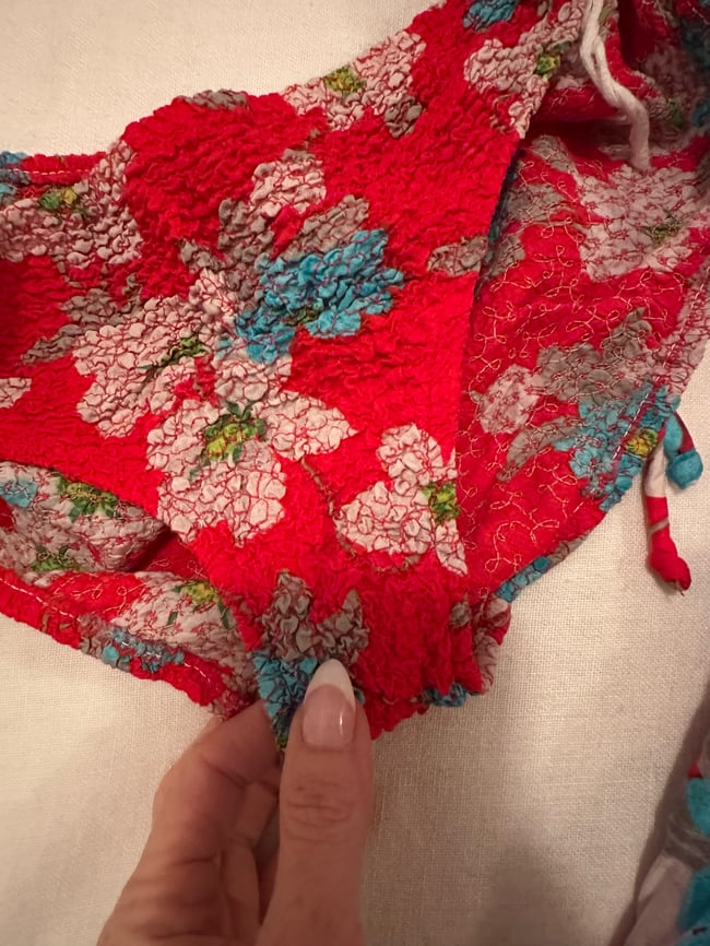 early 70s bikini set with matching dress