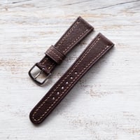 Image 4 of Wild Pigskin Strap - Dk Brown