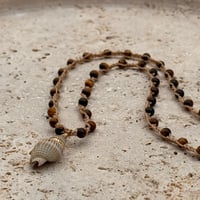 Image 1 of Tiger's Eye Seashell Necklace