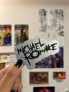 Michael Roman mirror matte vinyl sticker (new batch)