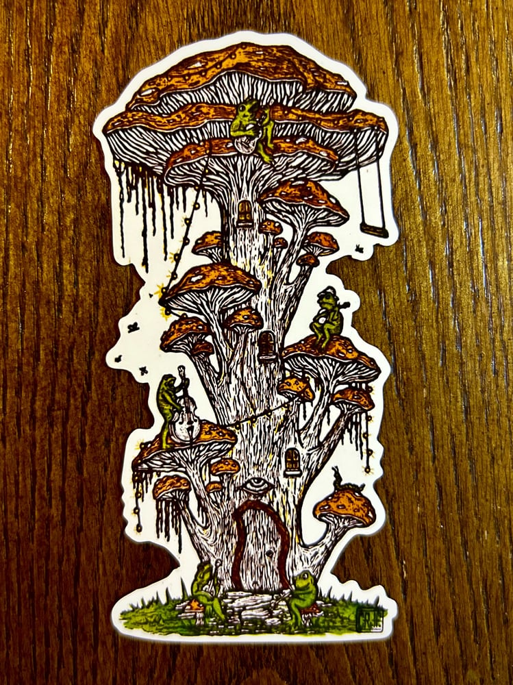 Image of Shroom House stickers & magnets