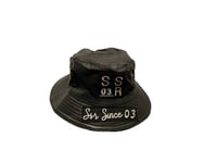 Image 1 of Leather Bucket Hat - Black