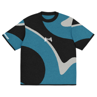 Image 10 of Life - Teal/Light Gray/Black - Knitted Shirt