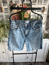 Image 1 of Zara distressed shorts 