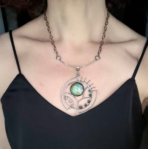 Earth eye necklace 